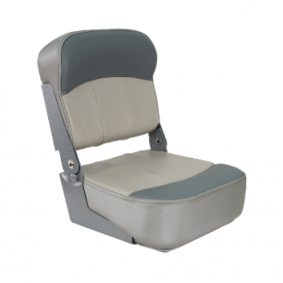 Sulenkiama sėdynė su metaliniais lankstais pilka/pilka